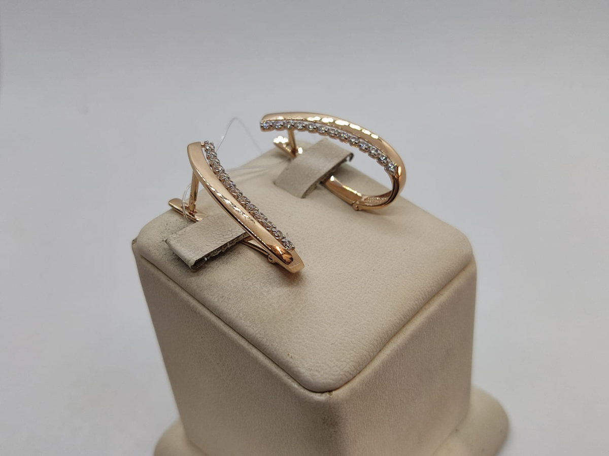 СЕРЬГИ С КАМНЯМИ (Au 585)