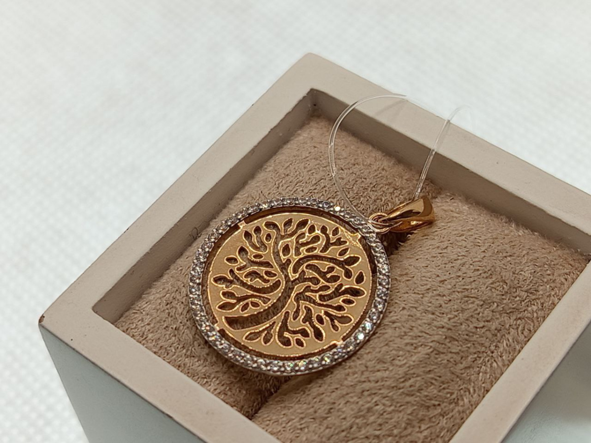 ПОДВЕСКА С КАМНЯМИ (Au 585)