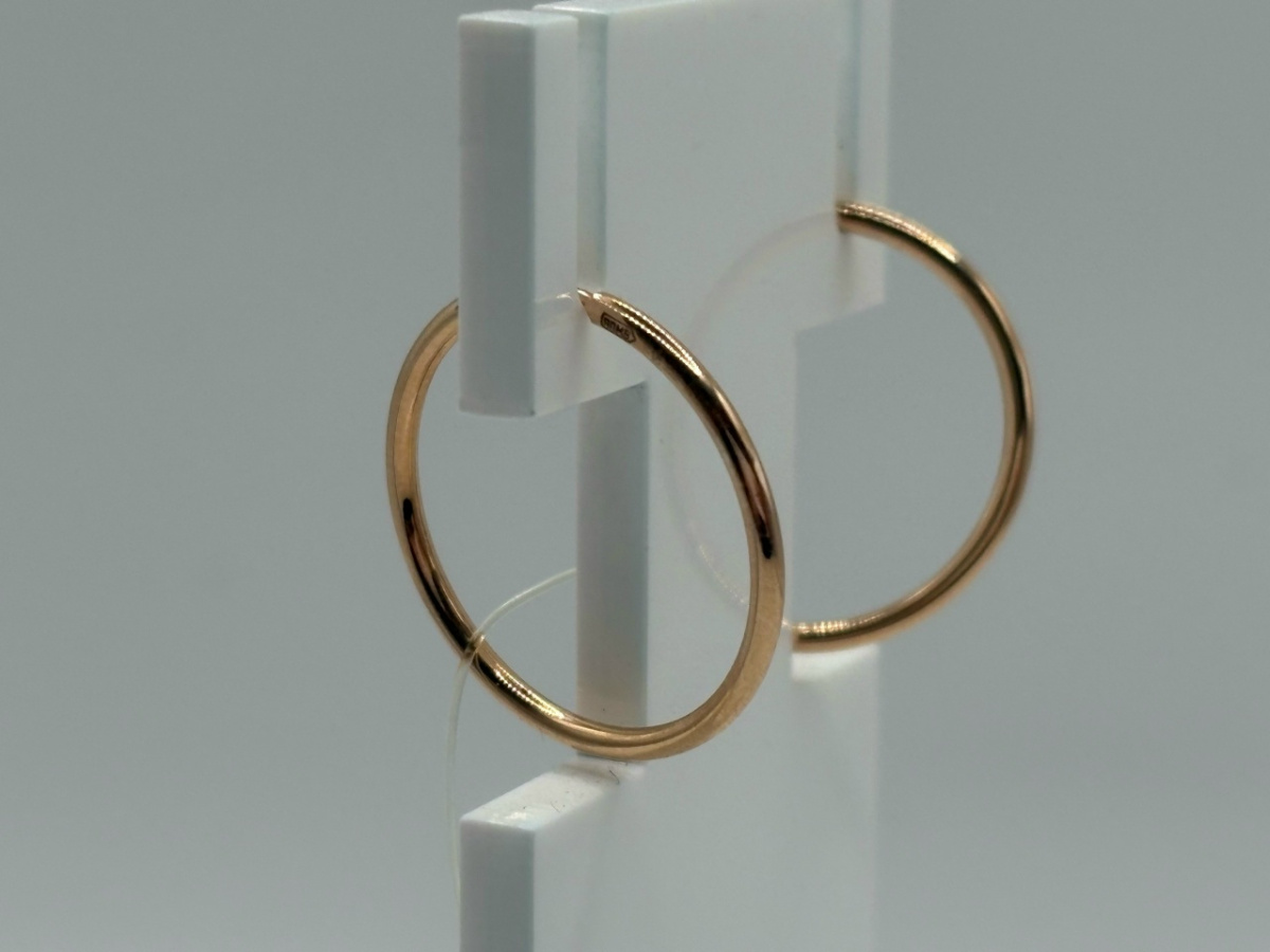 СЕРЬГИ КОНГО без камня (Au 585)