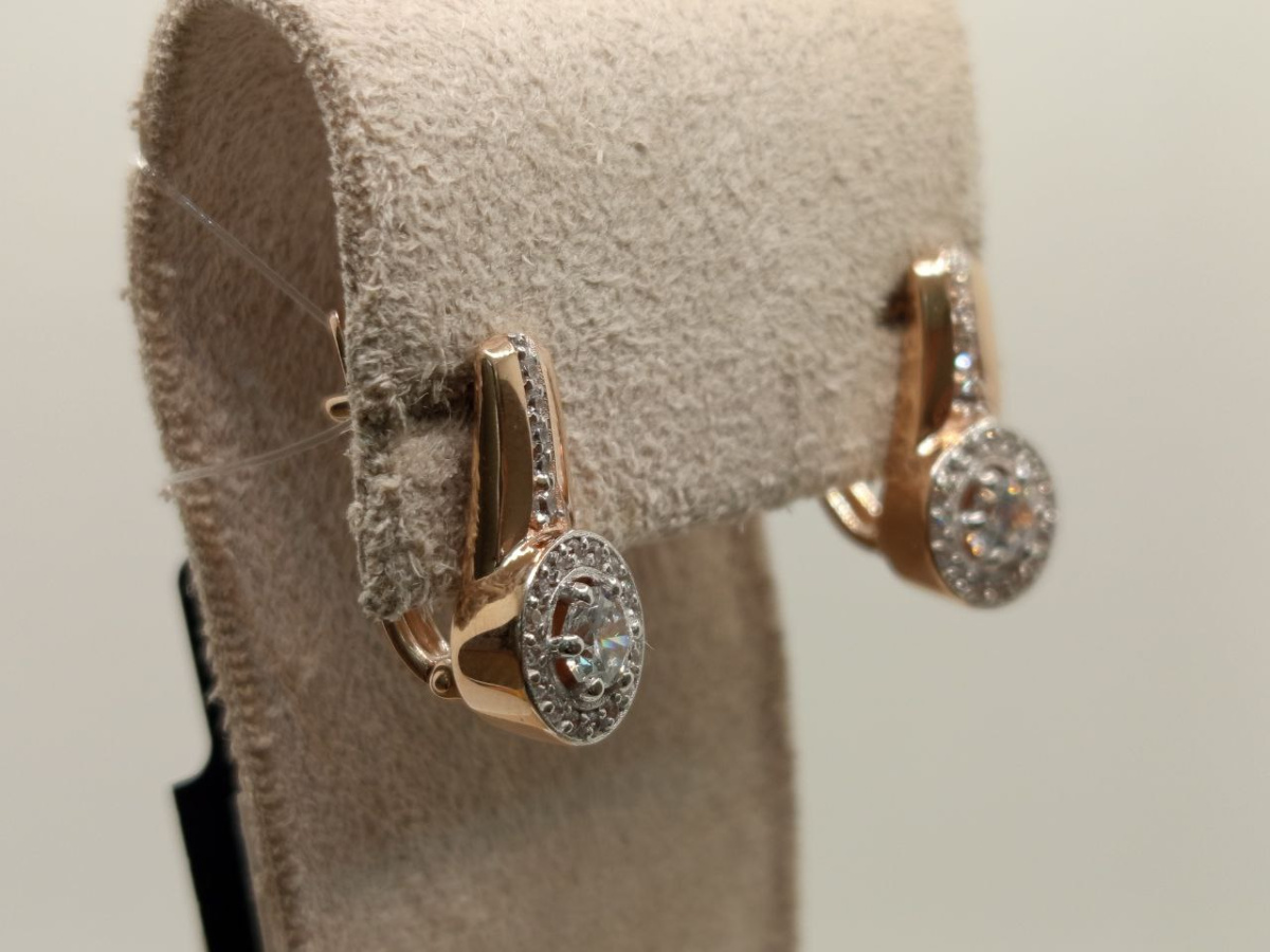 СЕРЬГИ С КАМНЯМИ (Au 585)