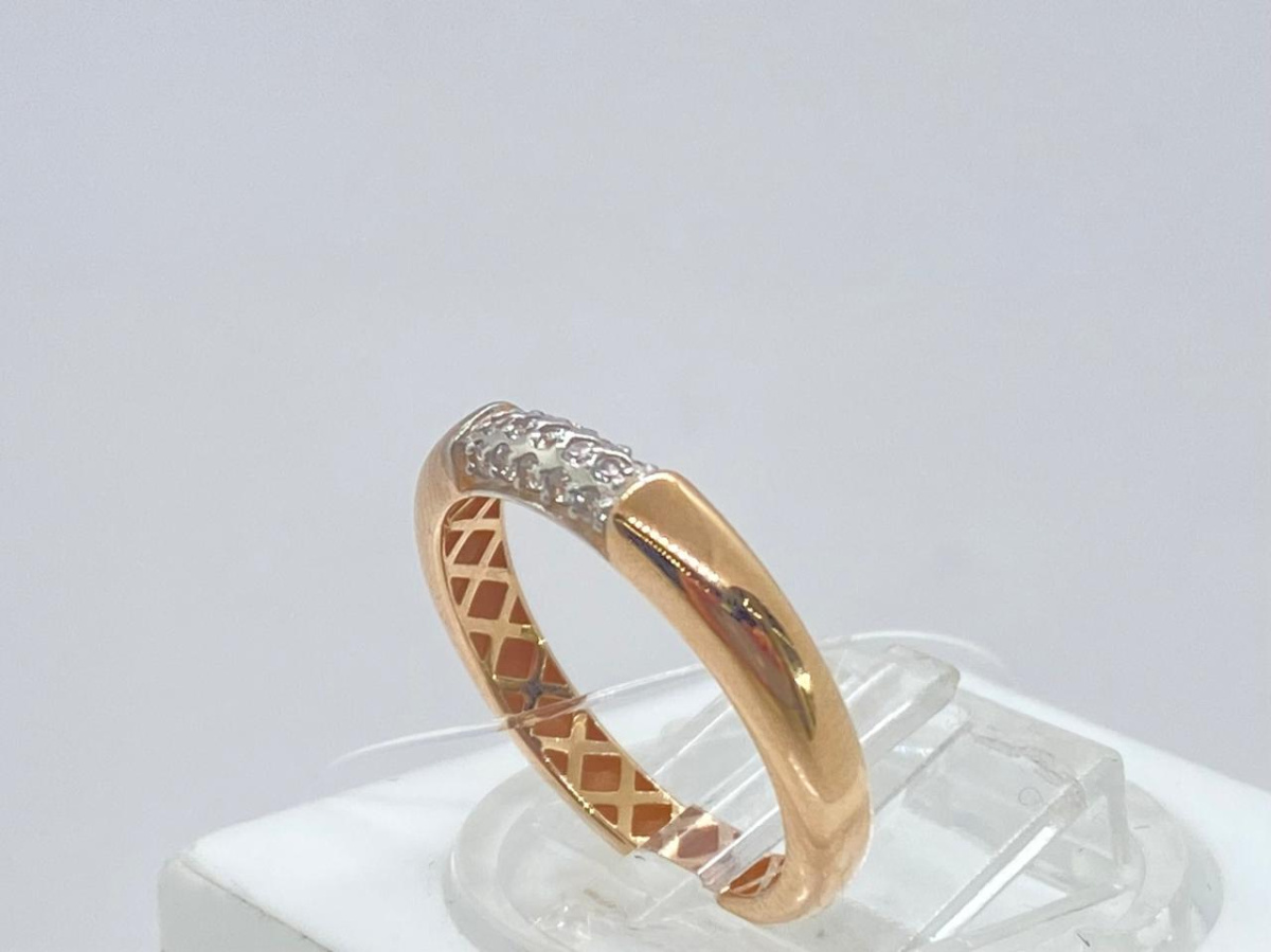 КОЛЬЦО С КАМНЯМИ (Au 585)