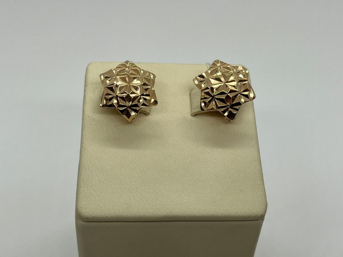 СЕРЬГИ БЕЗ КАМНЯ (Au 585)