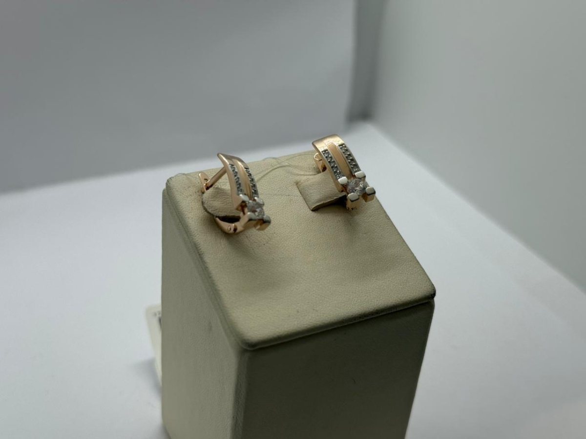 СЕРЬГИ С КАМНЯМИ (Au 585)