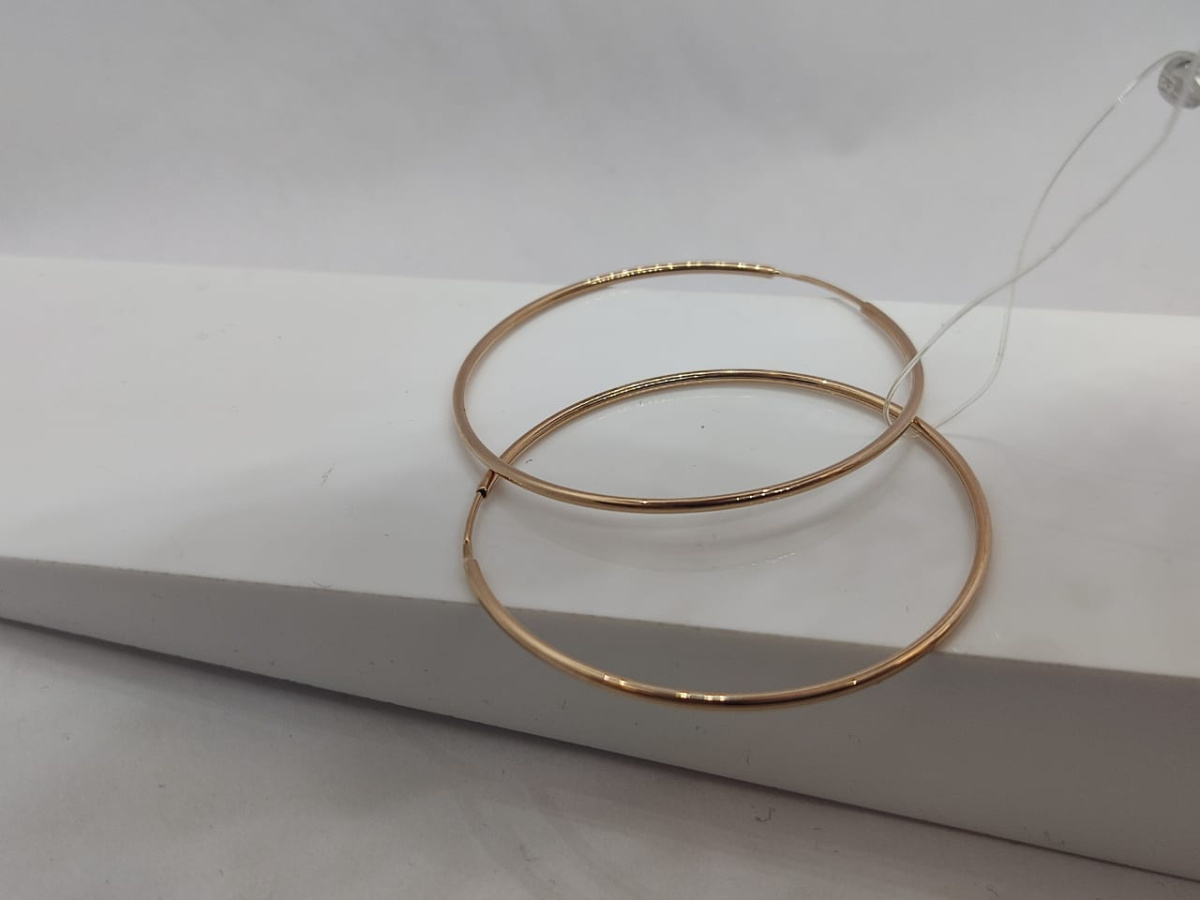 20771-40 СЕРЬГИ КОНГО без камня (Au 585)