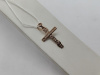 ПОДКБК585 ПОДВЕСКА КРЕСТ БЕЗ КАМНЯ (Au 585)
