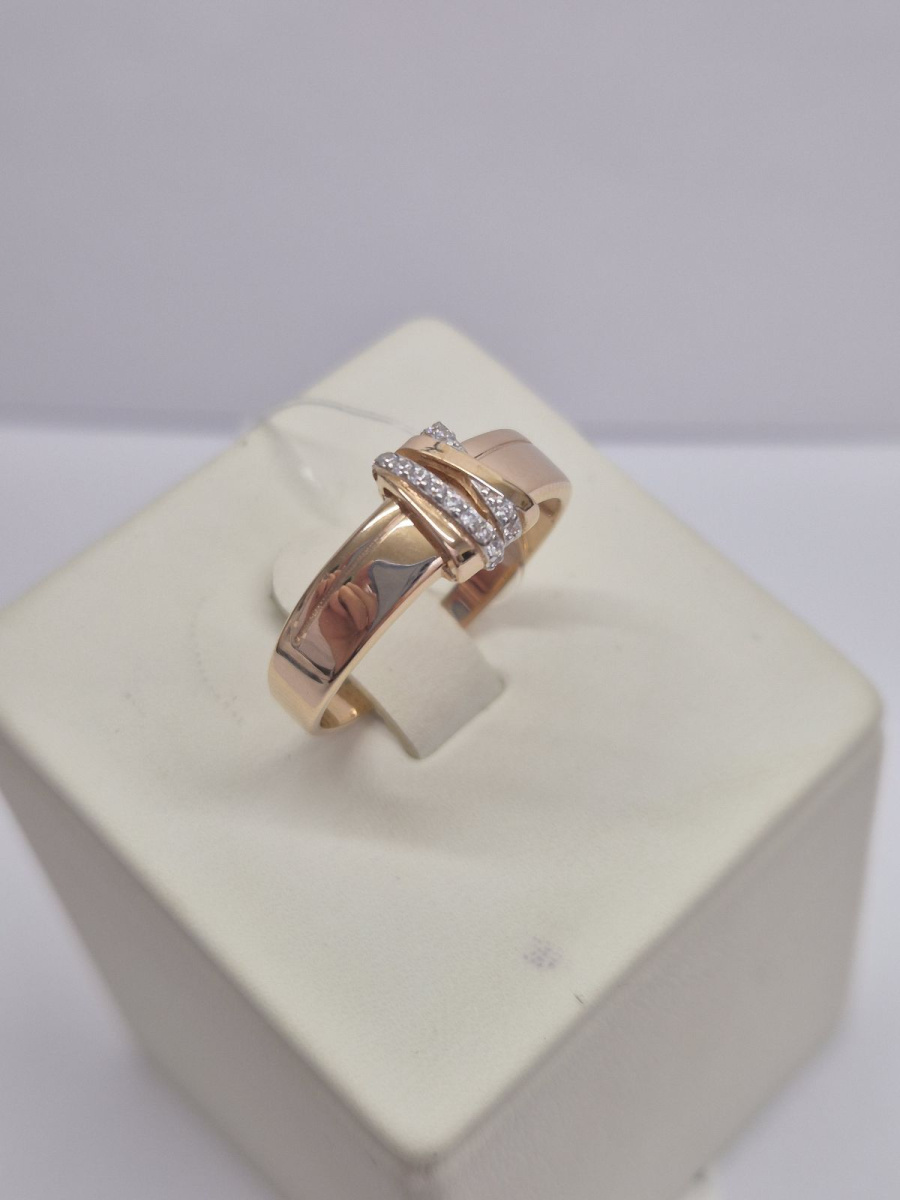 КОЛЬЦО С КАМНЯМИ (Au 585)