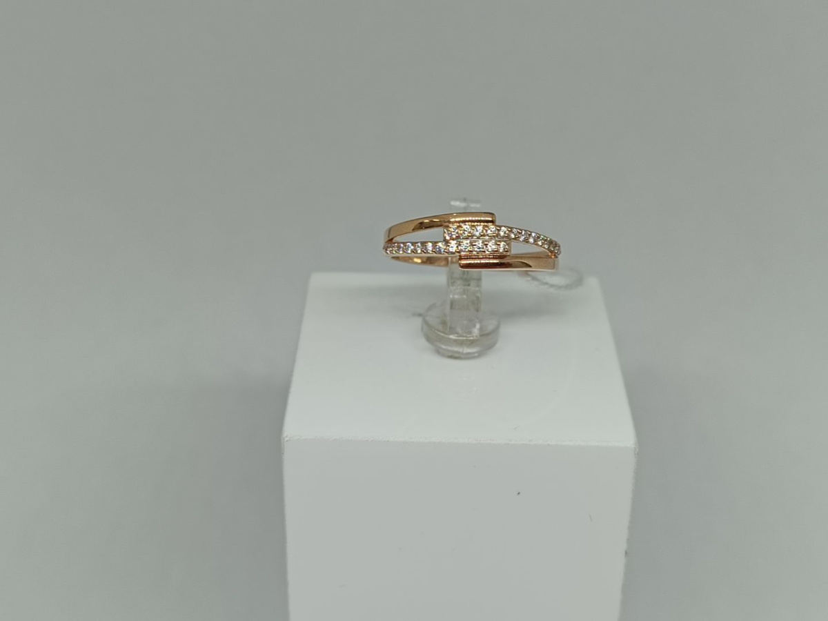 КОЛЬЦО С КАМНЯМИ (Au 585)