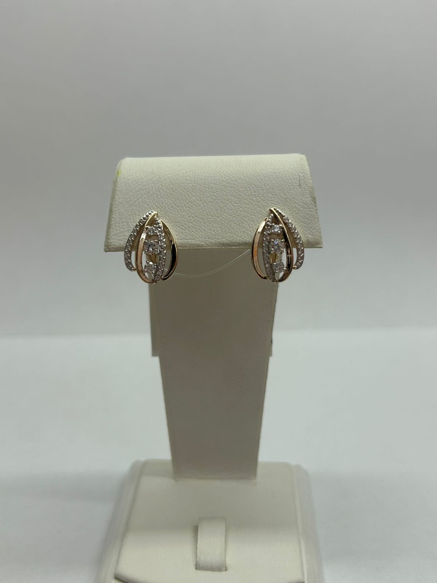 СЕРЬГИ С КАМНЯМИ (Au 585)