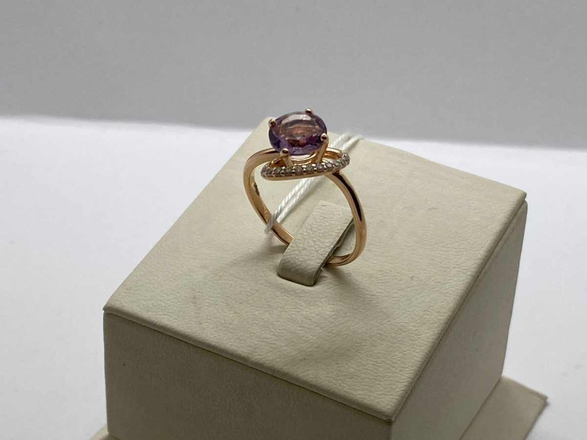 КОЛЬЦО С КАМНЯМИ (Au 585)