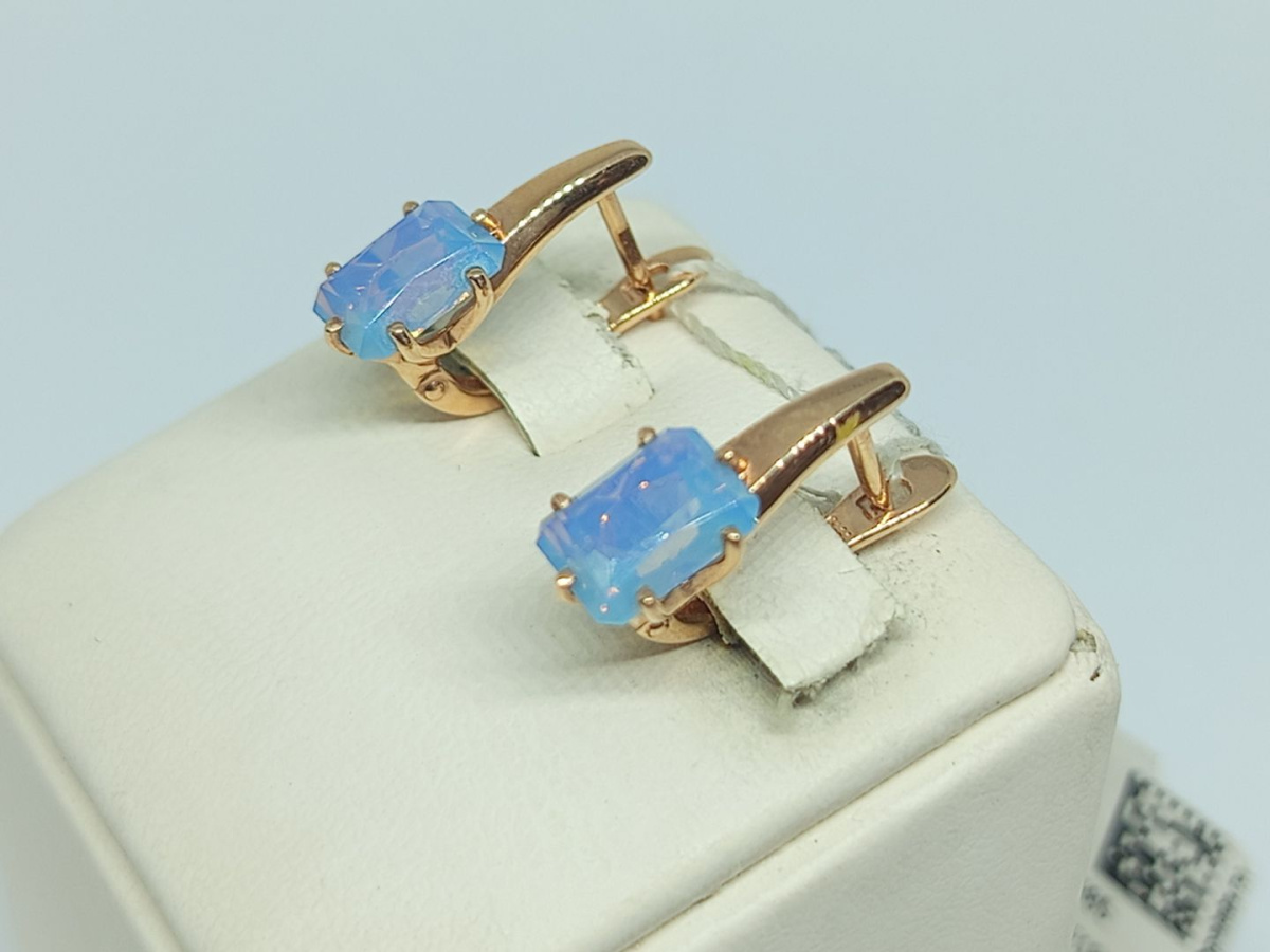 21804985 СЕРЬГИ С КАМНЕМ (Au 585)