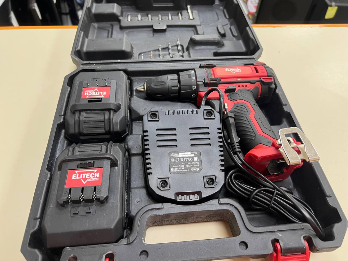 Шуруповерт Elitech ДА 18СЛ2 Промо;