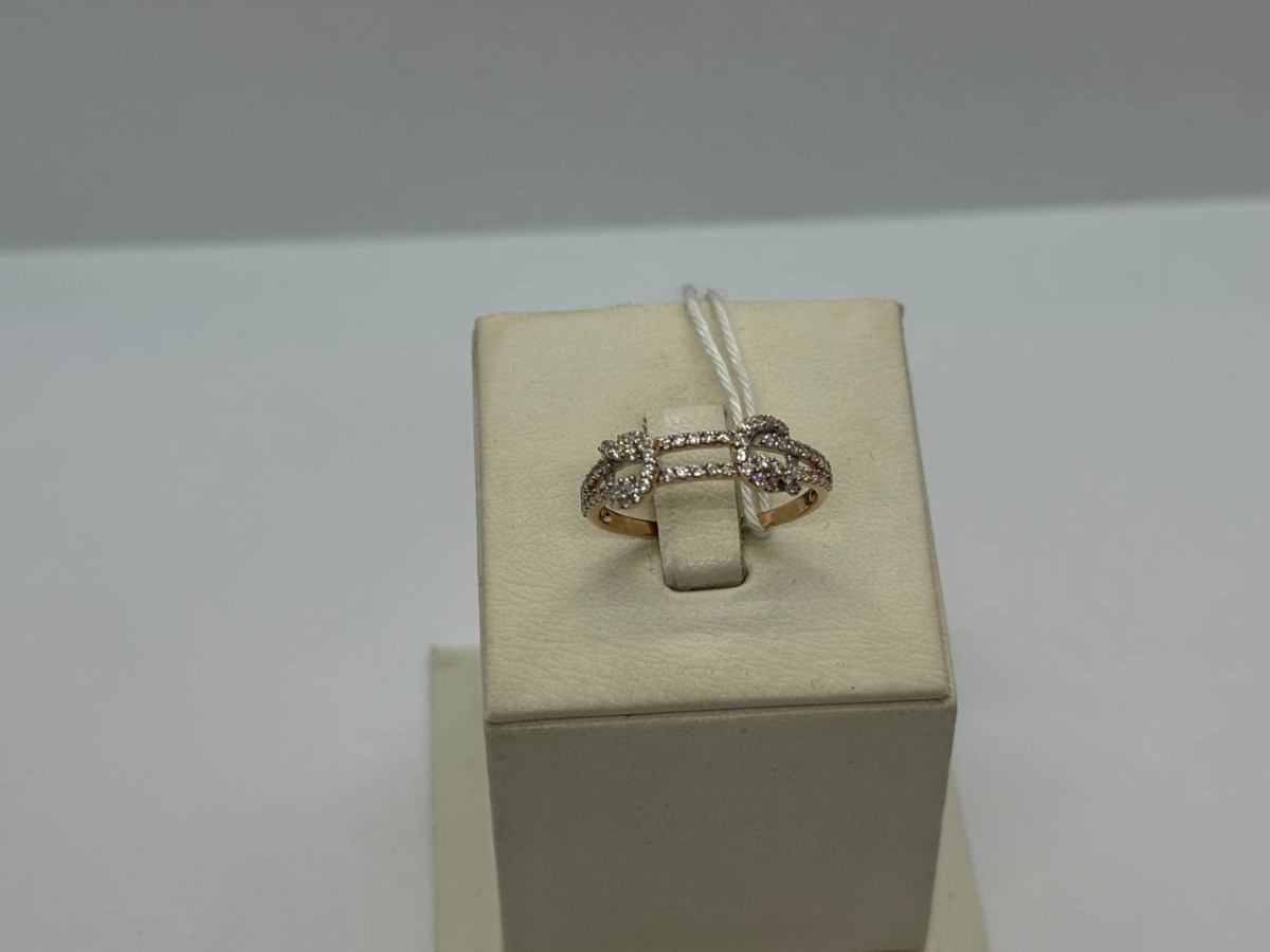 КОЛКМИ585 КОЛЬЦО С КАМНЯМИ (Au 585)