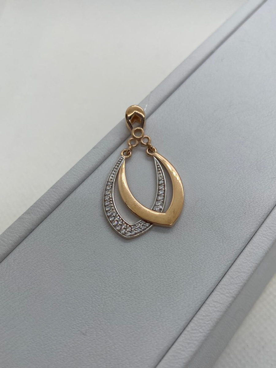 950340 ПОДВЕСКА С КАМНЯМИ (Au 585)