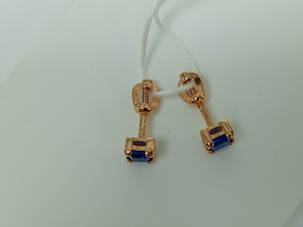 СПУС585 СЕРЬГИ ПУСЕТЫ (Au 585)