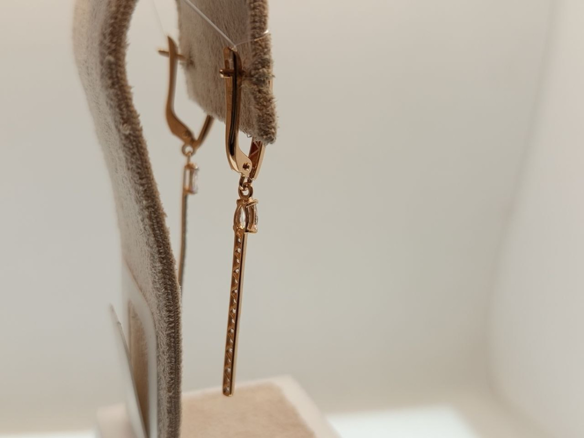 СЕРЬГИ С КАМНЯМИ (Au 585)