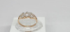 КОЛЬЦО С КАМНЯМИ (Au 585)