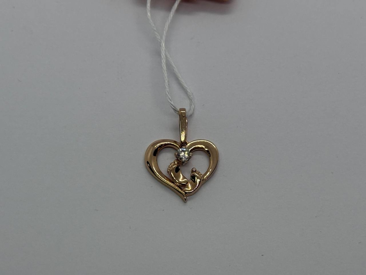 ПОДКМ585 ПОДВЕСКА С КАМНЕМ (Au 585)