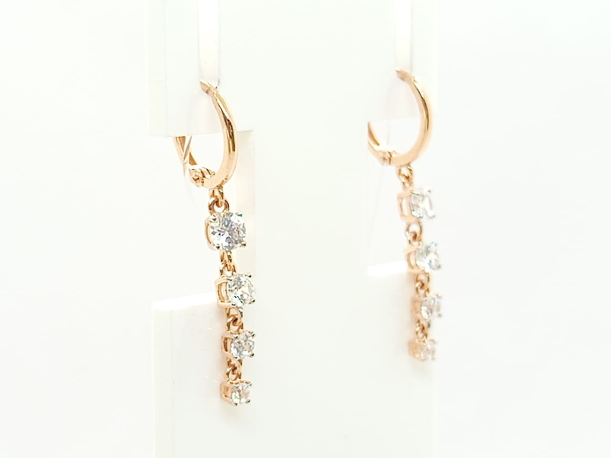 СЕРЬГИ С КАМНЯМИ (Au 585)