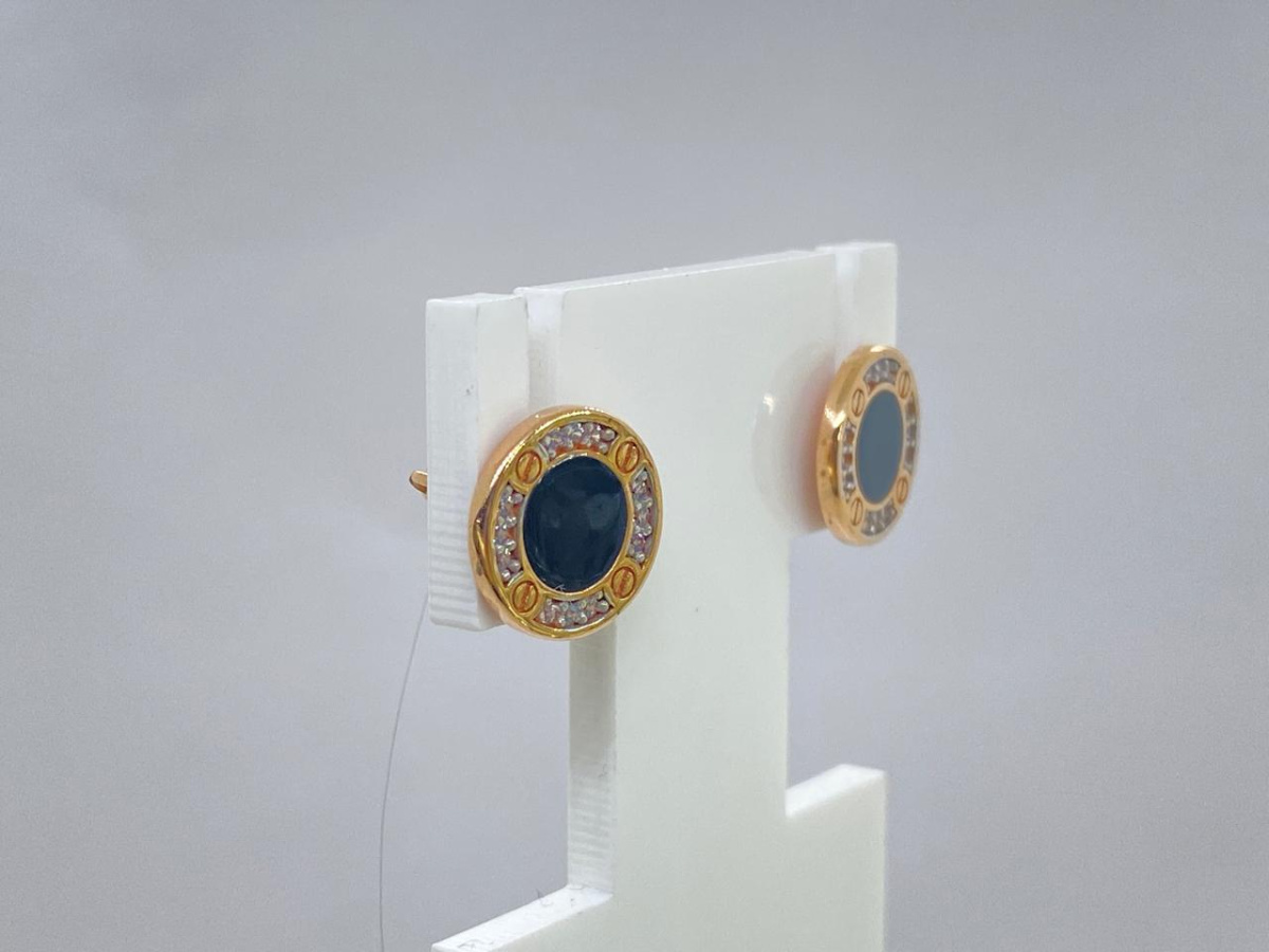 СЕРЬГИ С КАМНЯМИ (Au 585)