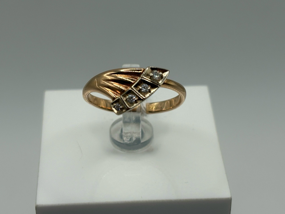 КОЛКМИ585 КОЛЬЦО С КАМНЯМИ (Au 585)