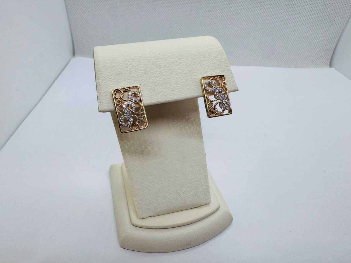 СЕРЬГИ С КАМНЯМИ (Au 585)