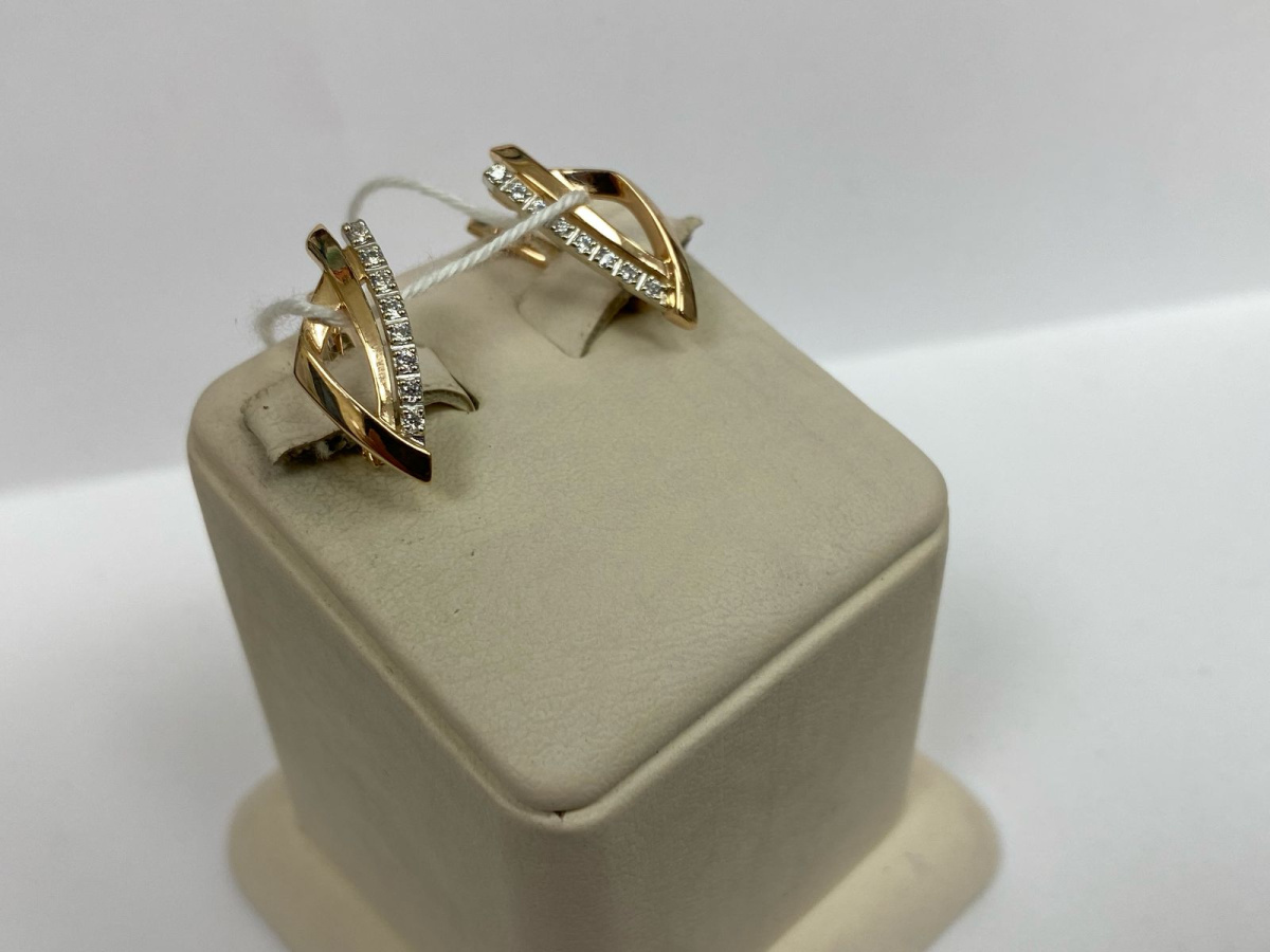 СЕРЬГИ С КАМНЯМИ (Au 585)