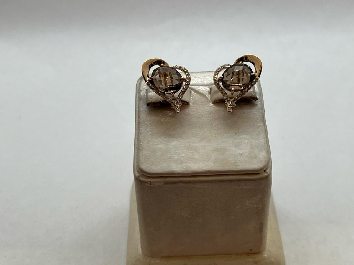 СЕРЬГИ С КАМНЯМИ (Au 585)