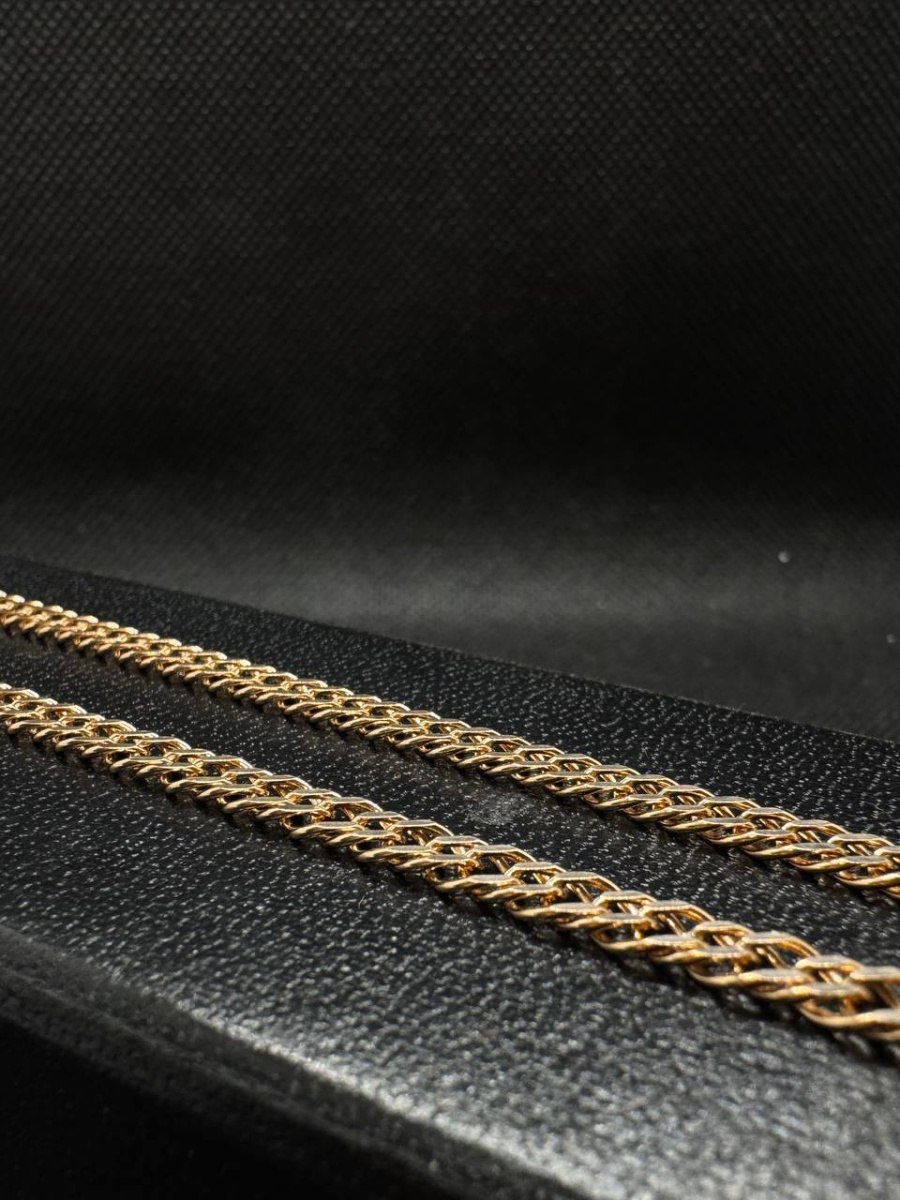 ЦЕПЬ ПУСТОТЕЛАЯ Ромб двойной (Au 585)