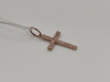 ПОДККИ585 ПОДВЕСКА КРЕСТ С КАМНЯМИ (Au 585)