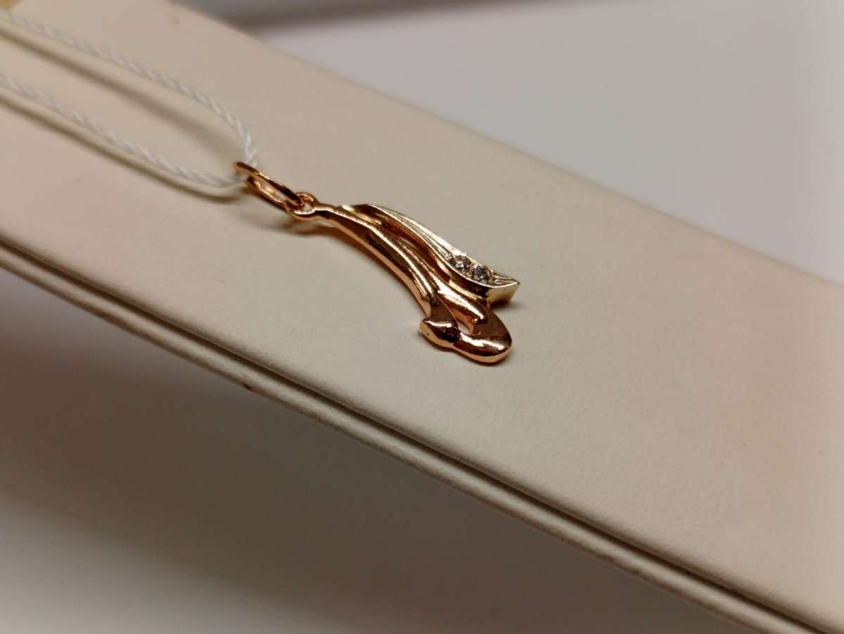 ПОДВЕСКА С КАМНЯМИ (Au 585)