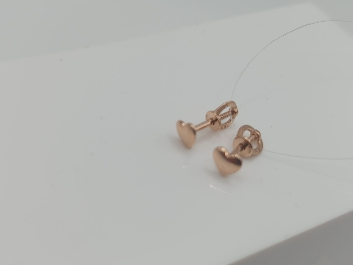 СЕРЬГИ ПУСЕТЫ без камня (Au 585)