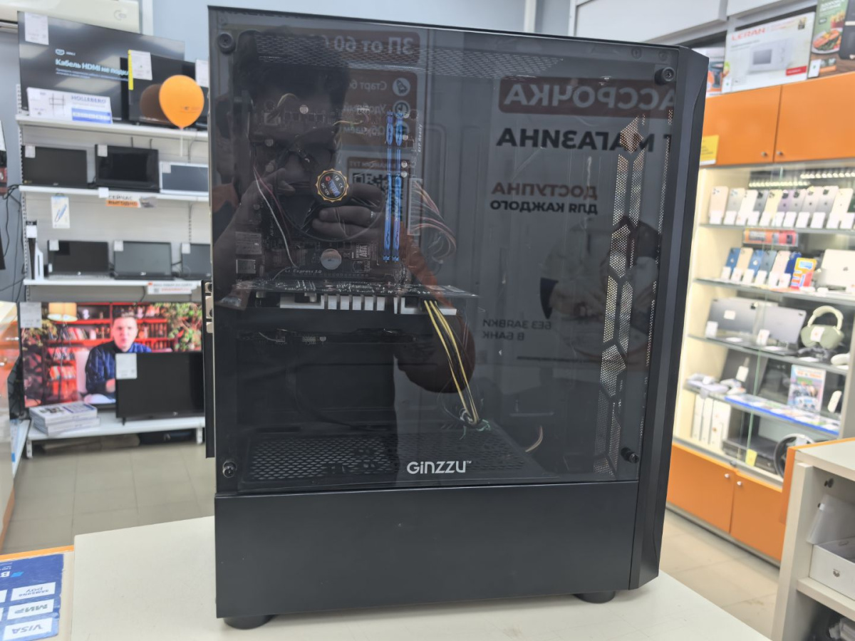 Системный блок Ginzzu; Xeon E3-1220 v3, GeForce GTX 1050 Ti, 16 Гб, Нет, 500 Гб