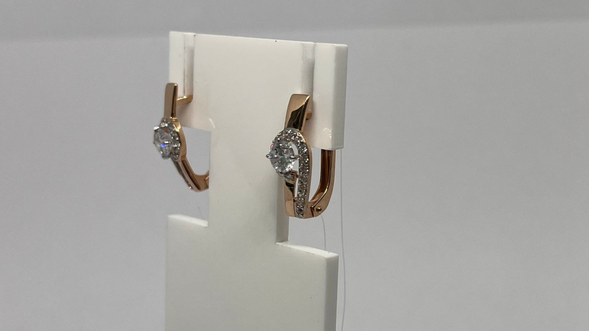 СЕРЬГИ С КАМНЯМИ (Au 585)