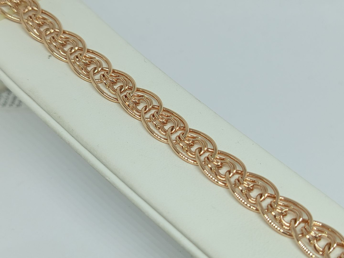 БРАСЛЕТ ПУСТОТЕЛЫЙ Нона-бисмарк (Au 585)