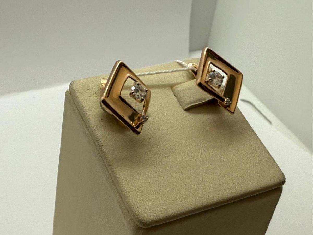 СЕРЬГИ С КАМНЯМИ (Au 585)