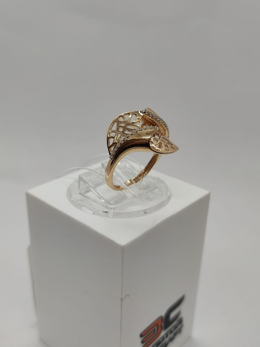 КОЛЬЦО С КАМНЯМИ (Au 585)