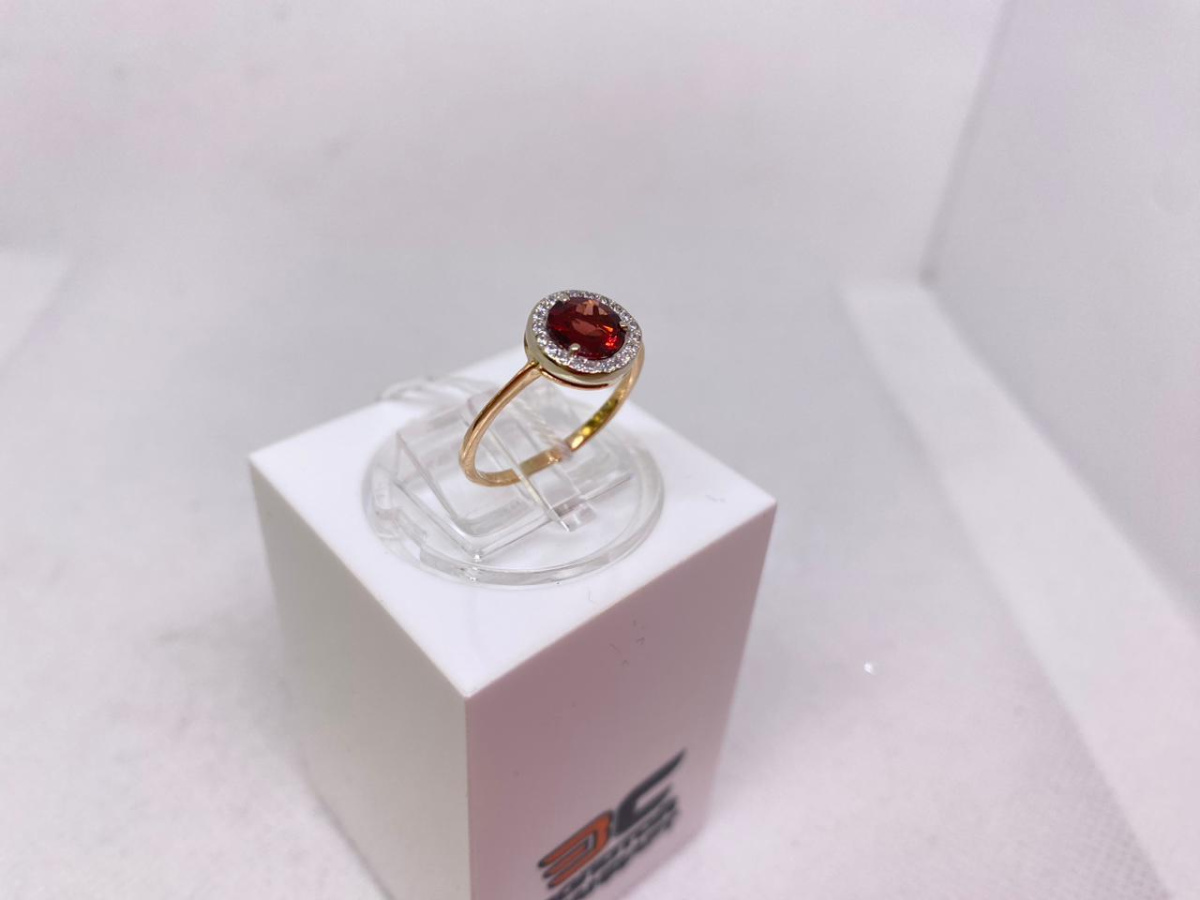 КОЛЬЦО С КАМНЯМИ (Au 585)