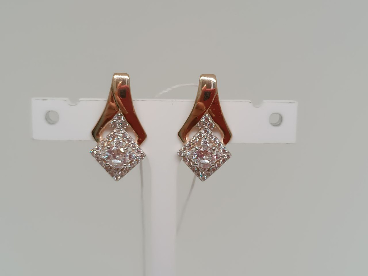 СЕРЬГИ С КАМНЯМИ (Au 585)