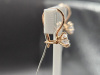 СЕРЬГИ ПЕТЕЛЬКА с камнем (Au 585)