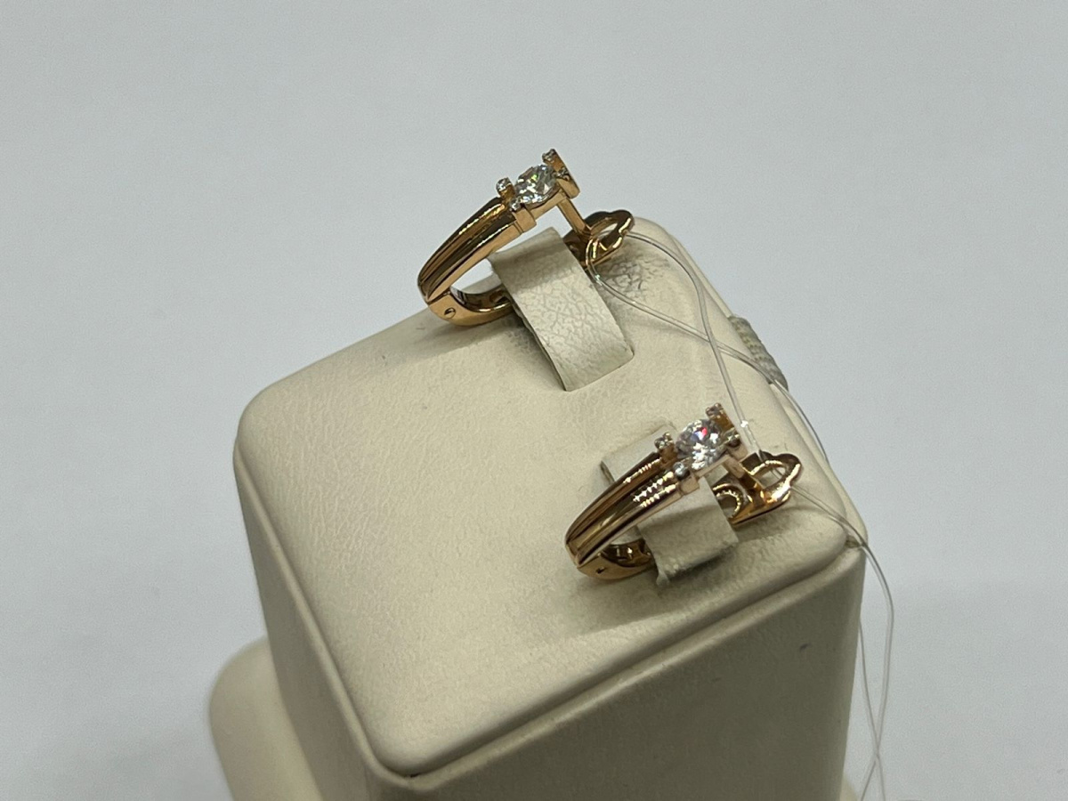 СЕРЬГИ С КАМНЯМИ (Au 585)