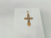 ПОДВЕСКА КРЕСТ БЕЗ КАМНЯ (Au 585)