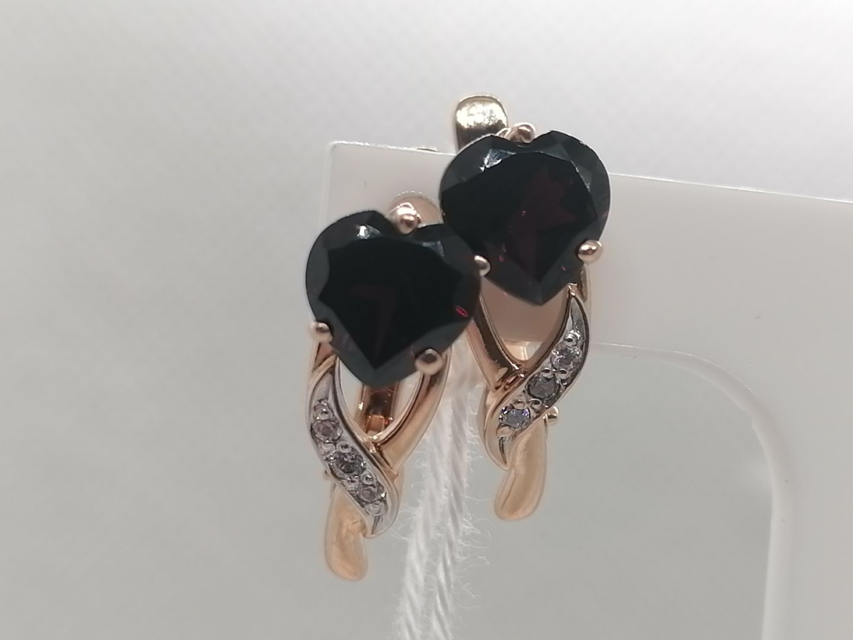 СЕРЬГИ С КАМНЯМИ (Au 585)