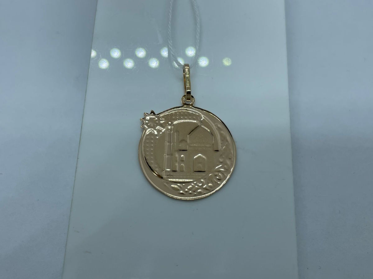 ПОДМБК585 ПОДВЕСКА МЕЧЕТЬ БЕЗ КАМНЯ (Au 585)