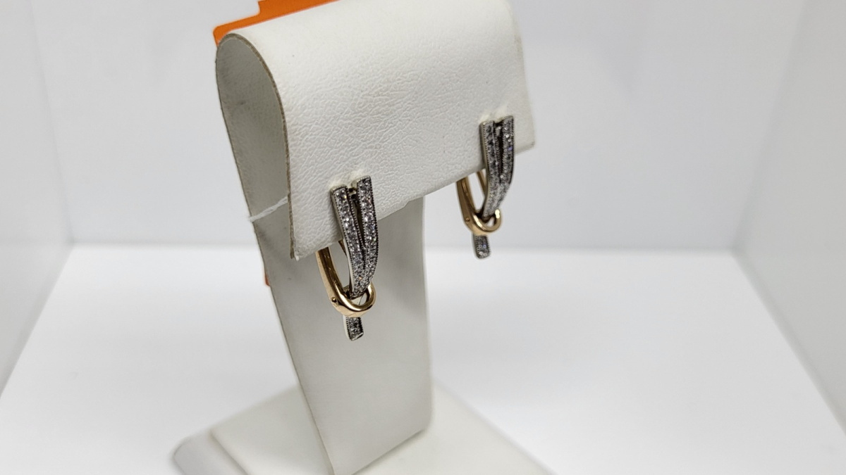 СЕРЬГИ С КАМНЯМИ (Au 585)