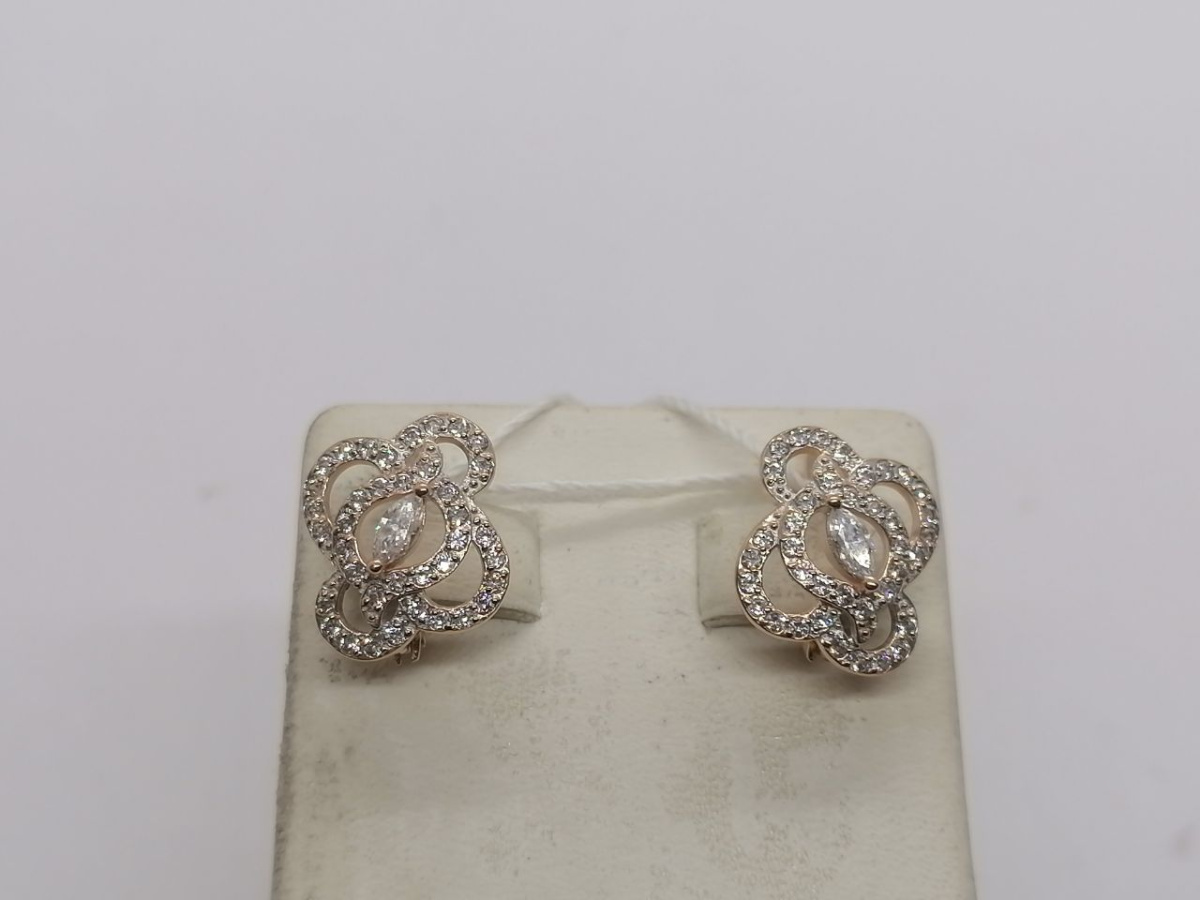 СЕРЬГИ С КАМНЯМИ (Au 585)