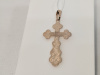 ПОДВЕСКА КРЕСТ без камня (Au 585)