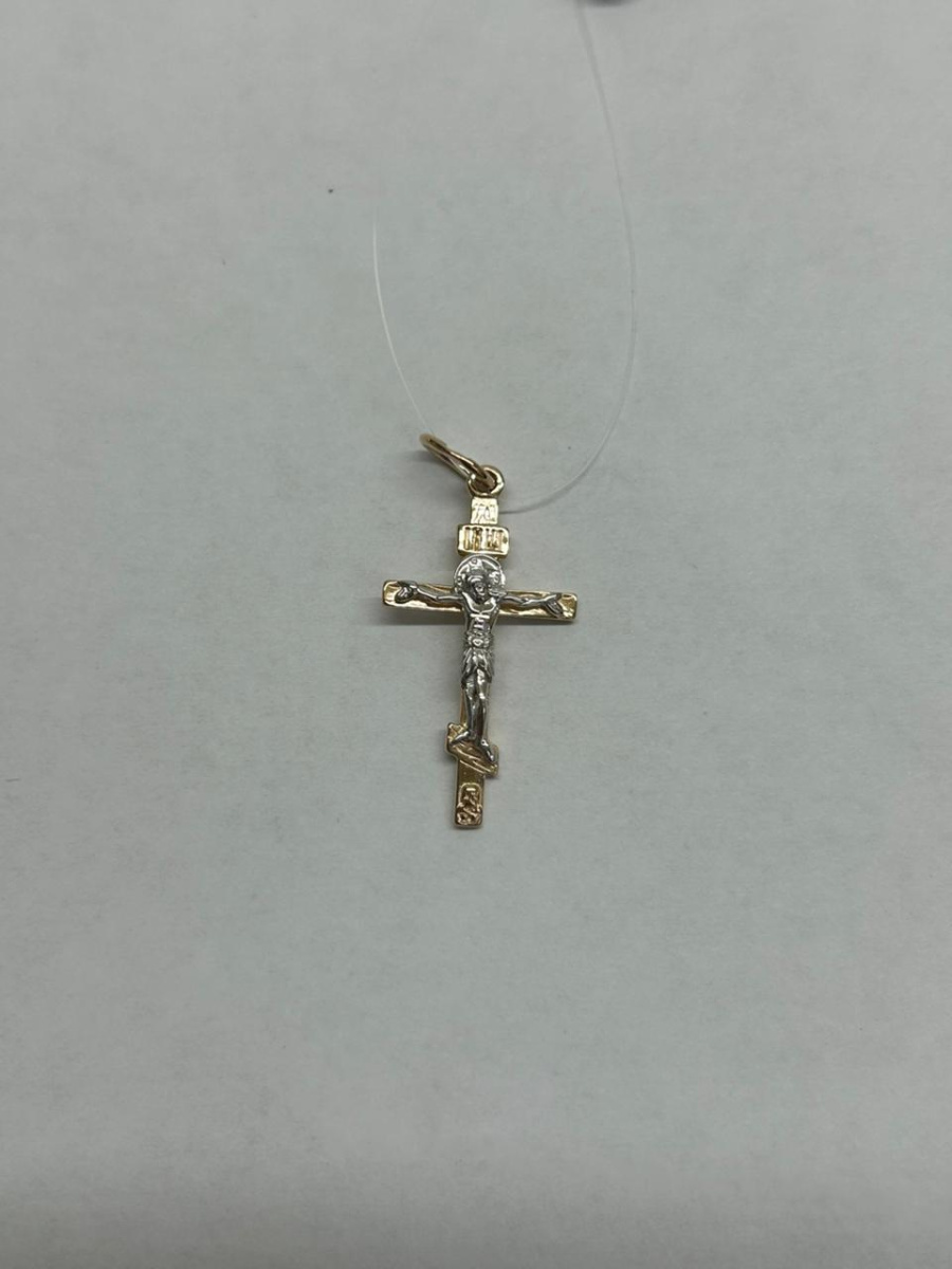 ПОДВЕСКА КРЕСТ без камня (Au 585)