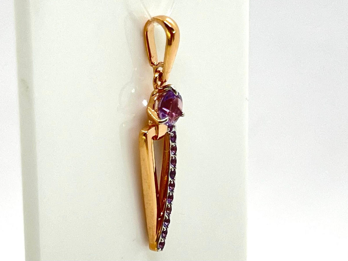 ПОДВЕСКА АМЕТИСТ (Au 585)
