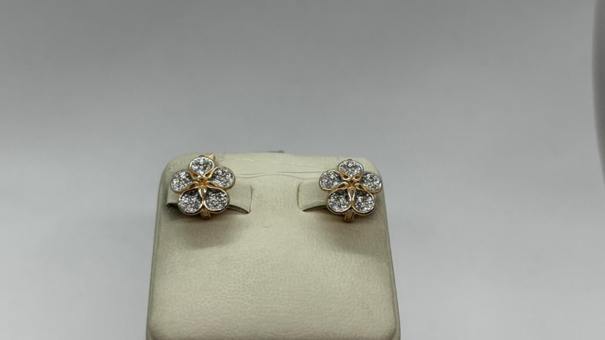 СЕРЬГИ С КАМНЯМИ (Au 585)