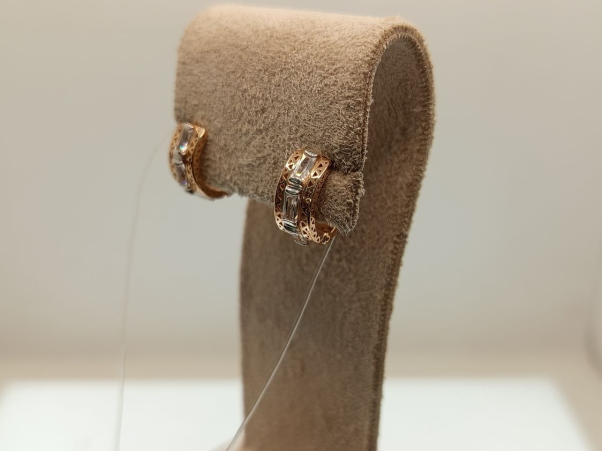 СЕРЬГИ С КАМНЯМИ (Au 585)